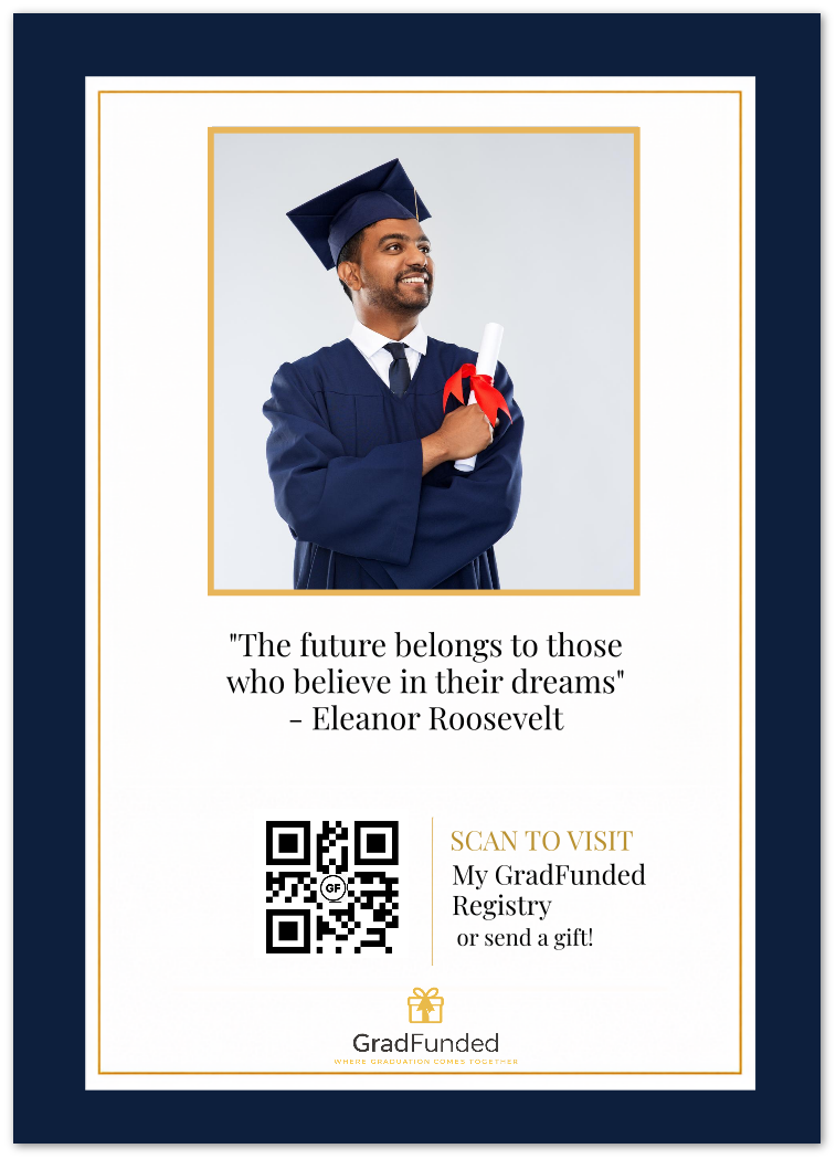 The Chesapeake Collection | Personalized 5 × 7 Graduation Announcement Cards with Foil Accents